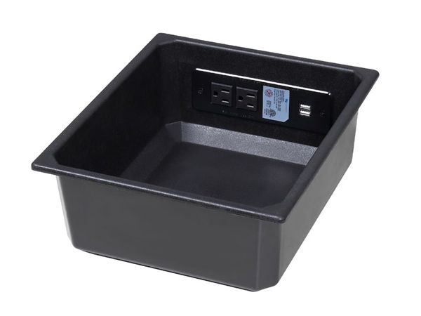 Storage box + socket module